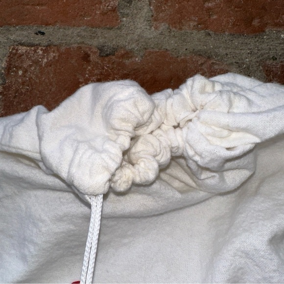 Vintage Paloma Picasso white & red drawstring cotton purse handbag dust Bag - Picture 11 of 11